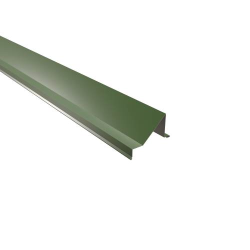 Schneefangblech als Prallblech SONDERKANTTEIL | Stahl 0,50 mm | 25 µm Polyester | RAL 6011 Resedagrün Schneefangblech als Prallblech