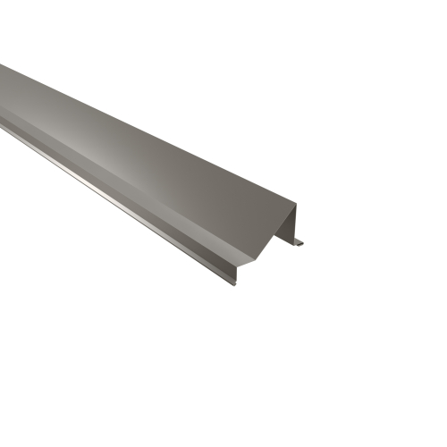 Schneefangblech als Prallblech SONDERKANTTEIL | Stahl 0,50 mm | 25 µm Polyester | RAL 9007 Graualuminium Schneefangblech als Prallblech