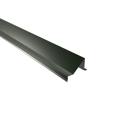 Schneefangblech als Prallblech SONDERKANTTEIL | Stahl 0,63 mm | 25 µm Polyester | RAL 6020 Chromoxidgrün Schneefangblech als Prallblech