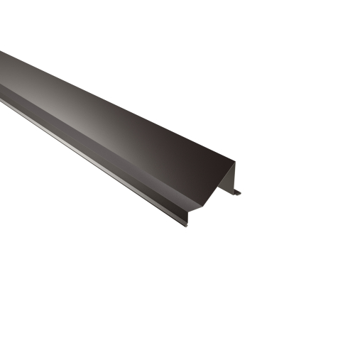 Schneefangblech als Prallblech SONDERKANTTEIL | Stahl 0,50 mm | 60 µm Puramid | RAL 8017 Schokoladenbraun Schneefangblech als Prallblech