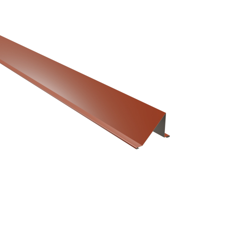 Schneefangblech | 2000 mm | Stahl 0,50 mm | 25 µm Polyester | RAL 8004 Kupferbraun #1