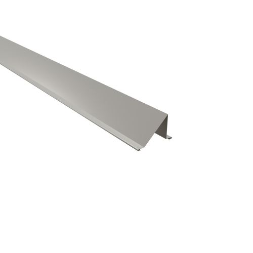 Schneefangblech | 2000 mm | Stahl 0,50 mm | 25 µm Polyester | RAL 9006 Weißaluminium #1