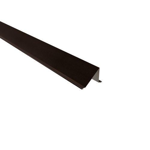 Schneefangblech | 2000 mm | Stahl 0,50 mm | 35 µm Mattpolyester | 32 Dunkelbraun #1