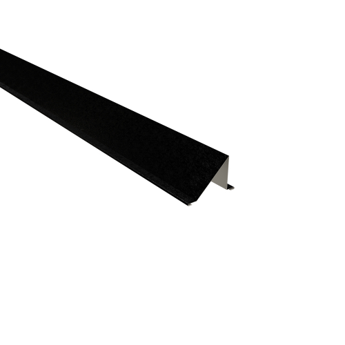 Schneefangblech | 2000 mm | Stahl 0,50 mm | 80 µm Shimoco | RAL 9005 Tiefschwarz #1