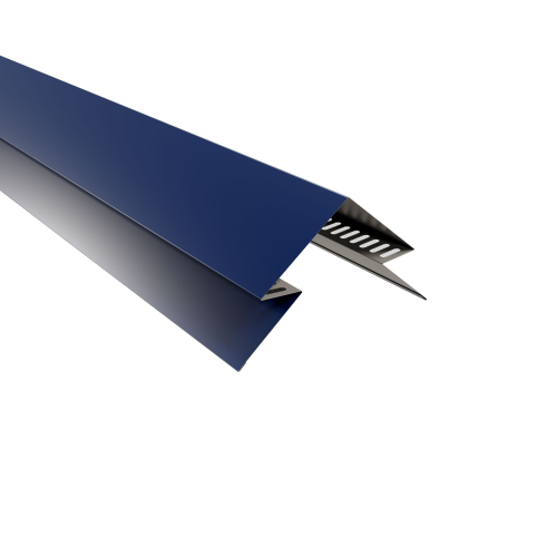 Selbstentlüftender First | 2000 mm | Stahl 0,50 mm | 25 µm Polyester | RAL 5010 Enzianblau #1