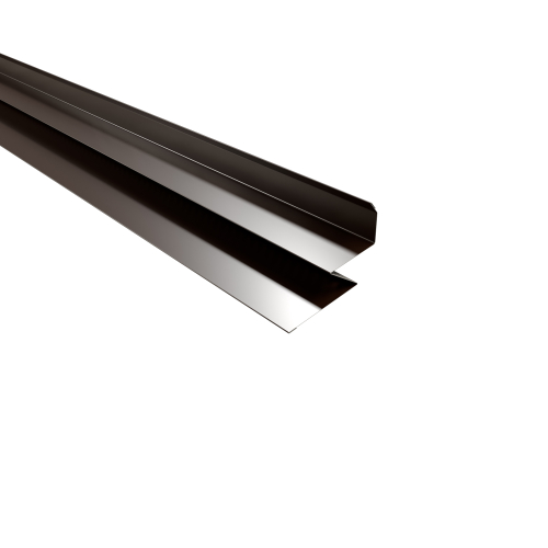 Selbstentlüftender Wandanschluss 2000 mm | Stahl 0,50 mm | 25 µm Polyester | RAL 8014 Sepiabraun Selbstentlüftender Wandanschluss | 2000 mm | Stahl 0,50 mm | 25 µm Polyester | RAL 8014 Sepiabraun #1