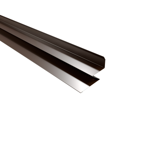 Selbstentlüftender Wandanschluss 2000 mm | Stahl 0,50 mm | 25 µm Polyester | RAL 8011 Nussbraun Selbstentlüftender Wandanschluss | 2000 mm | Stahl 0,50 mm | 25 µm Polyester | RAL 8011 Nussbraun #1