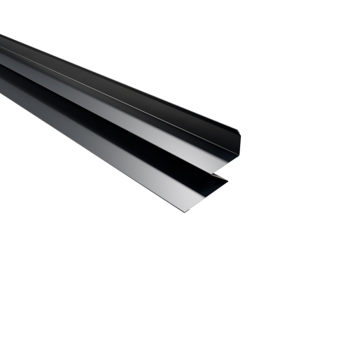 Selbstentlüftender Wandanschluss 2000 mm | Stahl 0,50 mm | 60 µm Puramid | RAL 7016 Anthrazitgrau Selbstentlüftender Wandanschluss