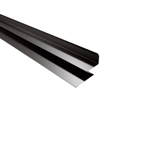 Selbstentlüftender Wandanschluss 2000 mm | Stahl 0,50 mm | 60 µm Puramid | RAL 8017 Schokoladenbraun Selbstentlüftender Wandanschluss