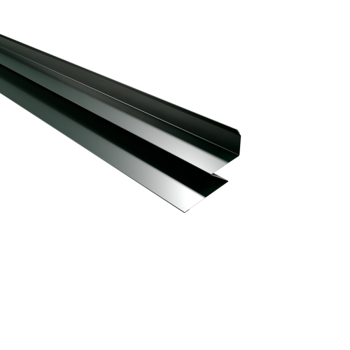 Selbstentlüftender Wandanschluss 2000 mm | Aluminium 0,70 mm | 25 µm Polyester | RAL 6005 Moosgrün Selbstentlüftender Wandanschluss