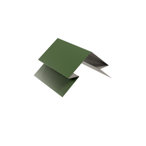 Verbindungsstück Selbstentlüftender First 250 mm | Stahl 0,50 mm | 25 µm Polyester | RAL 6011 Resedagrün Verbindungsstück Selbstentlüftender First