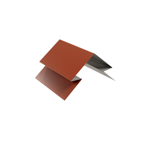 Verbindungsstück Selbstentlüftender First 250 mm | Stahl 0,50 mm | 25 µm Polyester | RAL 8004 Kupferbraun Verbindungsstück Selbstentlüftender First