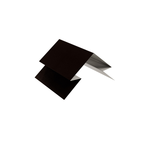 Verbindungsstück Selbstentlüftender First 250 mm | Stahl 0,50 mm | 35 µm Mattpolyester | 32 Dunkelbraun Verbindungsstück Selbstentlüftender First