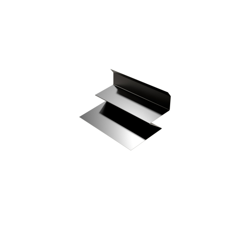 Verbindungsstück Selbstentlüftender Wandanschluss | 250 mm | Stahl 0,50 mm | 25 µm Polyester | RAL 9005 Tiefschwarz #1