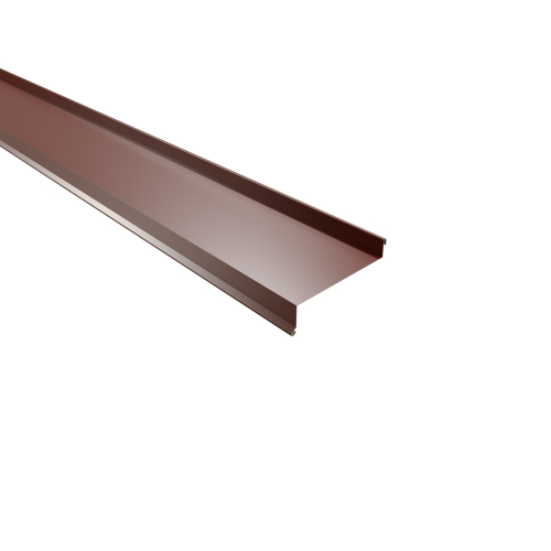 Sohlbank | 2000 mm | Stahl 0,50 mm | 25 µm Polyester | RAL 8012 Rotbraun #1