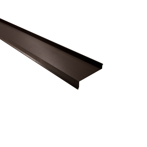 Sohlbank 2000 mm | Stahl 0,50 mm | 35 µm Mattpolyester | 32 Dunkelbraun Sohlbank