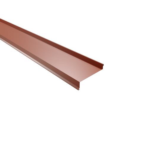 Sohlbank 2000 mm | Stahl 0,50 mm | 60 µm Puramid | RAL 8004 Kupferbraun Sohlbank