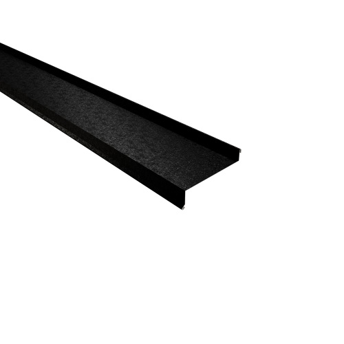 Sohlbank 2000 mm | Stahl 0,50 mm | 80 µm Shimoco | RAL 9005 Tiefschwarz Sohlbank