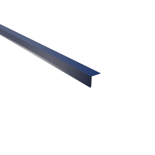 Traufenblech | 90° 2000 mm | Stahl 0,50 mm | 25 µm Polyester | RAL 5010 Enzianblau Traufenblech | 90°