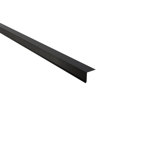 Traufenblech | 90° 2000 mm | Stahl 0,50 mm | 35 µm Mattpolyester | 23 Dunkelgrau Traufenblech | 90°