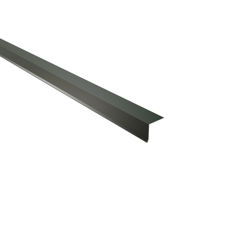 Traufenblech Typ 2 | 95° SONDERKANTTEIL | Stahl 0,75 mm | 25 µm Polyester | RAL 6020 Chromoxidgrün Traufenblech Typ 2 | 95°