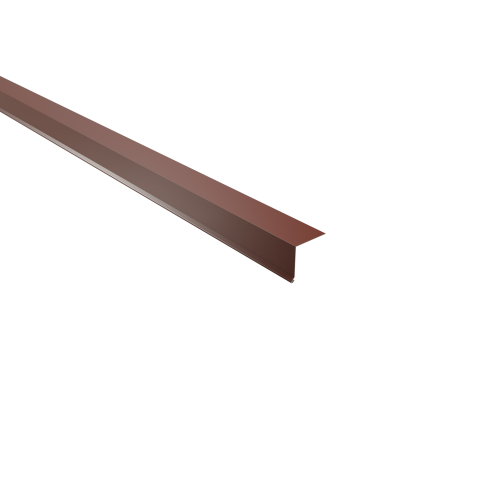 Traufenblech Typ 2 | 95° SONDERKANTTEIL | Stahl 0,75 mm | 25 µm Polyester | RAL 8012 Rotbraun Traufenblech Typ 2 | 95°