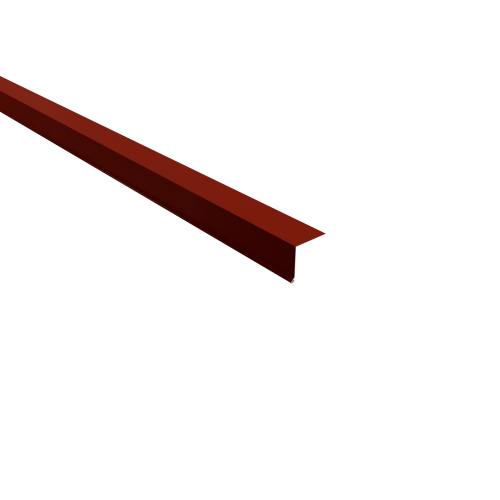 Traufenblech Typ 2 | 95° SONDERKANTTEIL | Stahl 0,50 mm | 35 µm Mattpolyester | 29 Rot Traufenblech Typ 2 | 95°