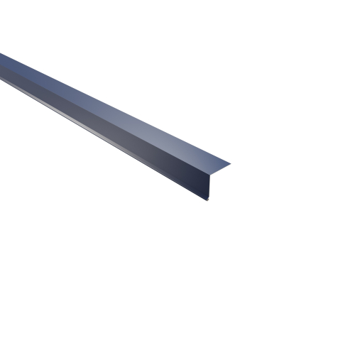 Traufenblech Typ 3 | 100° | SONDERKANTTEIL | Stahl 0,50 mm | 25 µm Polyester | RAL 5010 Enzianblau #1