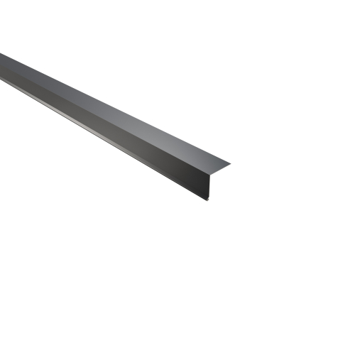 Traufenblech Typ 3 | 100° SONDERKANTTEIL | Stahl 0,63 mm | 25 µm Polyester | RAL 7016 Anthrazitgrau Traufenblech Typ 3 | 100°