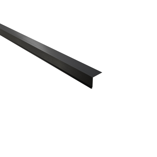Traufenblech Typ 3 | 100° | SONDERKANTTEIL | Stahl 0,50 mm | 35 µm Mattpolyester | 23 Dunkelgrau #1