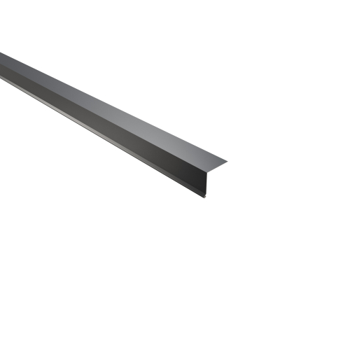 Traufenblech Typ 3 | 100° | SONDERKANTTEIL | Stahl 0,75 mm | 60 µm Puramid | RAL 7016 Anthrazitgrau #1