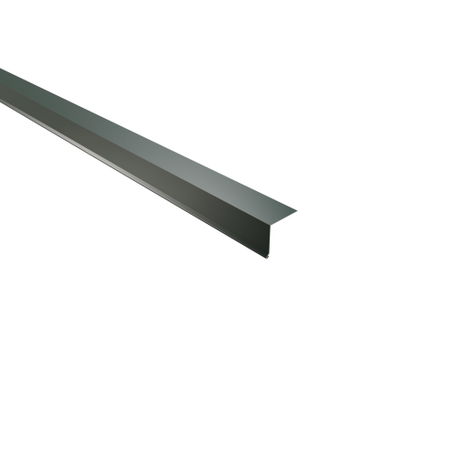 Traufenblech Typ 3 | 100° | SONDERKANTTEIL | Aluminium 0,70 mm | 25 µm Polyester | RAL 6005 Moosgrün #1