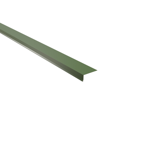 Traufenblech Typ 4 | 90° SONDERKANTTEIL | Stahl 0,50 mm | 25 µm Polyester | RAL 6011 Resedagrün Traufenblech Typ 4 | 90°