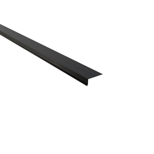 Traufenblech Typ 4 | 90° SONDERKANTTEIL | Stahl 0,50 mm | 35 µm Mattpolyester | 23 Dunkelgrau Traufenblech Typ 4 | 90°