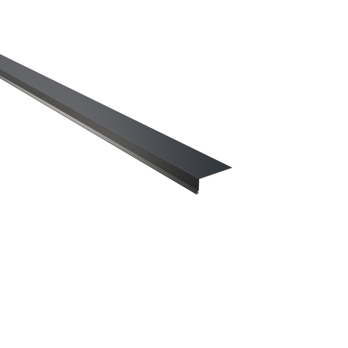 Traufenblech Typ 4 | 90° SONDERKANTTEIL | Stahl 0,75 mm | 60 µm Puramid | RAL 7016 Anthrazitgrau Traufenblech Typ 4 | 90°