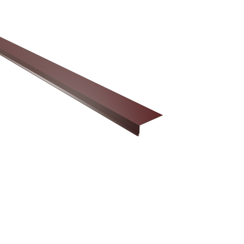 Traufenblech Typ 5 | 95° | SONDERKANTTEIL | Stahl 0,50 mm | 25 µm Polyester | RAL 3005 Weinrot #1