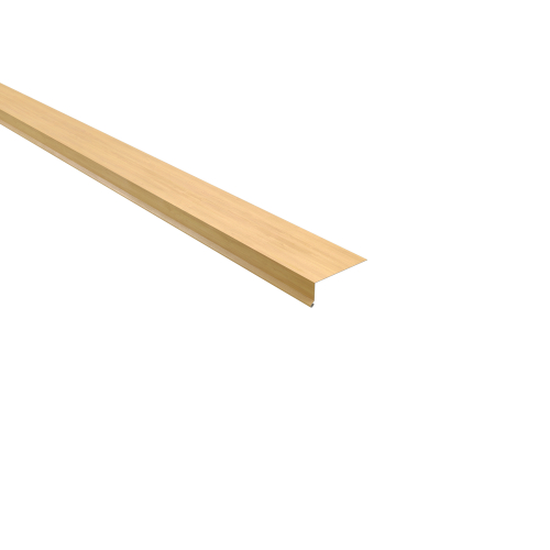 Traufenblech Typ 5 | 95° SONDERKANTTEIL | Stahl 0,50 mm | 35 µm Strukturpolyester | Holzoptik Ahorn Traufenblech Typ 5 | 95°