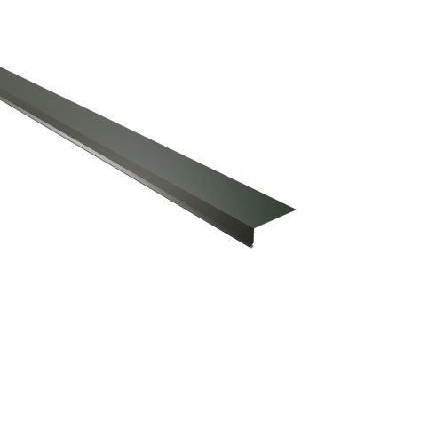 Traufenblech Typ 5 | 95° SONDERKANTTEIL | Stahl 0,50 mm | 25 µm Polyester | RAL 6020 Chromoxidgrün Traufenblech Typ 5 | 95°