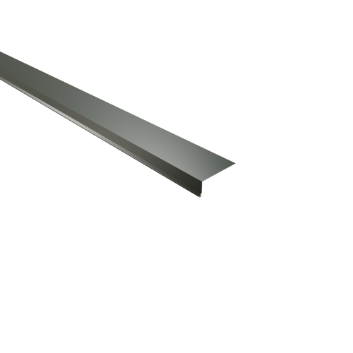 Traufenblech Typ 6 | 100° SONDERKANTTEIL | Stahl 0,75 mm | 25 µm Polyester | RAL 6020 Chromoxidgrün Traufenblech Typ 6 | 100°