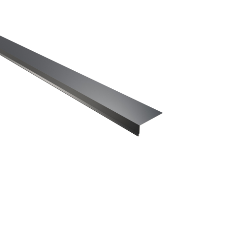 Traufenblech Typ 6 | 100° SONDERKANTTEIL | Stahl 0,75 mm | 25 µm Polyester | RAL 7016 Anthrazitgrau Traufenblech Typ 6 | 100°
