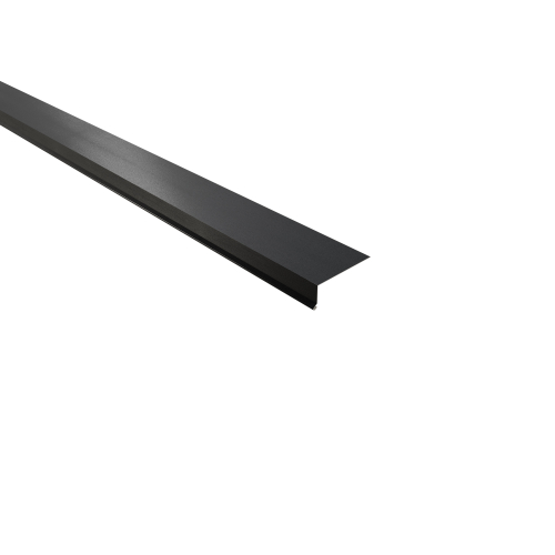 Traufenblech Typ 6 | 100° SONDERKANTTEIL | Stahl 0,50 mm | 35 µm Mattpolyester | 23 Dunkelgrau Traufenblech Typ 6 | 100°