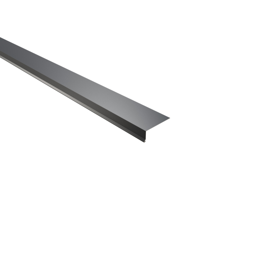 Traufenblech Typ 6 | 100° SONDERKANTTEIL | Stahl 0,75 mm | 60 µm Puramid | RAL 7016 Anthrazitgrau Traufenblech Typ 6 | 100°