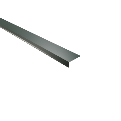 Traufenblech Typ 6 | 100° SONDERKANTTEIL | Aluminium 0,70 mm | 25 µm Polyester | RAL 6005 Moosgrün Traufenblech Typ 6 | 100°