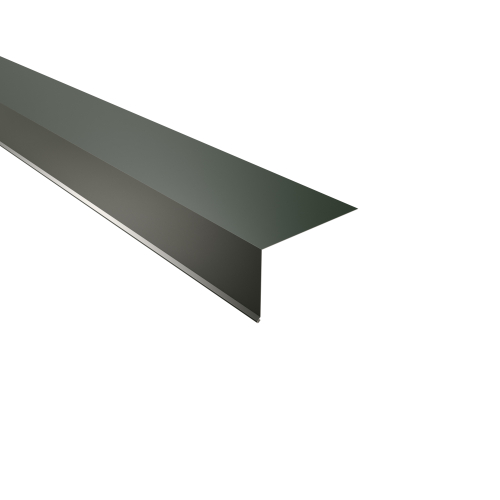 Traufenblech Typ 7 | 95° SONDERKANTTEIL | Stahl 0,50 mm | 25 µm Polyester | RAL 6020 Chromoxidgrün Traufenblech Typ 7 | 95°
