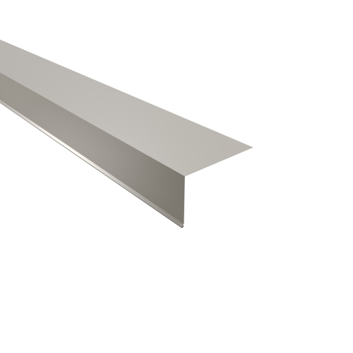 Traufenblech Typ 7 | 95° | SONDERKANTTEIL | Stahl 0,63 mm | 25 µm Polyester | RAL 9002 Grauweiß #1