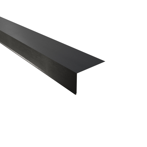 Traufenblech Typ 7 | 95° SONDERKANTTEIL | Stahl 0,50 mm | 35 µm Mattpolyester | 23 Dunkelgrau Traufenblech Typ 7 | 95°