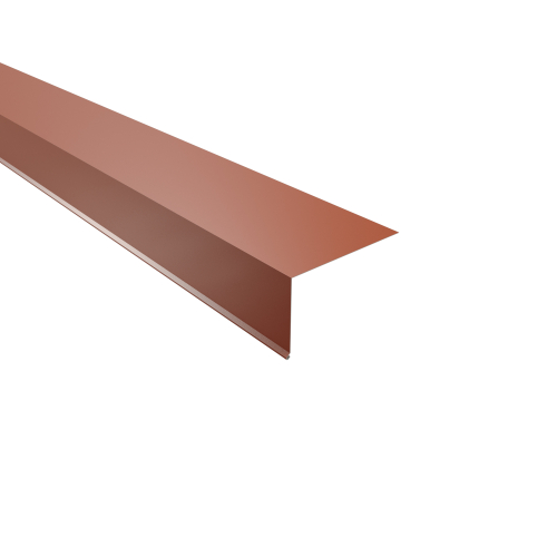 Traufenblech Typ 7 | 95° SONDERKANTTEIL | Stahl 0,50 mm | 60 µm Puramid | RAL 8004 Kupferbraun Traufenblech Typ 7 | 95°