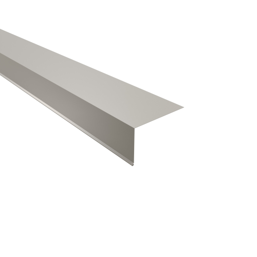 Traufenblech Typ 7 | 95° SONDERKANTTEIL | Stahl 0,75 mm | 60 µm Puramid | RAL 9002 Grauweiß Traufenblech Typ 7 | 95°