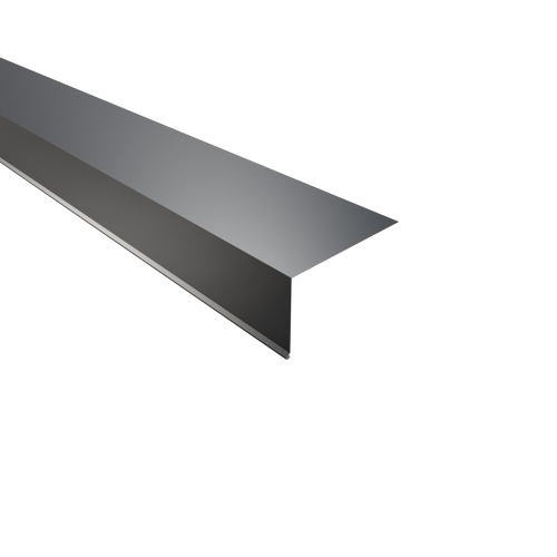 Traufenblech Typ 8 | 100° SONDERKANTTEIL | Stahl 0,75 mm | 60 µm Puramid | RAL 7016 Anthrazitgrau Traufenblech Typ 8 | 100°