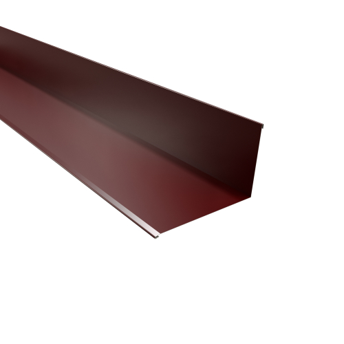 Wandanschluss | 95° 2000 mm | Stahl 0,50 mm | 25 µm Polyester | RAL 3005 Weinrot Wandanschluss | 95°